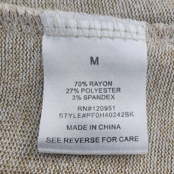 Beige 3/4 length sleeve cardigan Size Medium - Picture 4 of 4